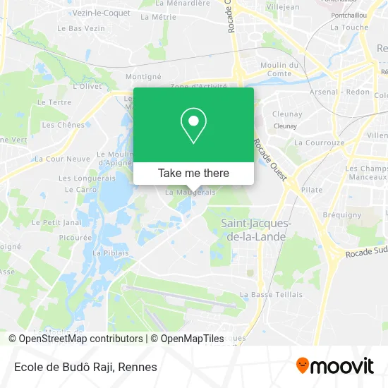 Ecole de Budô Raji map