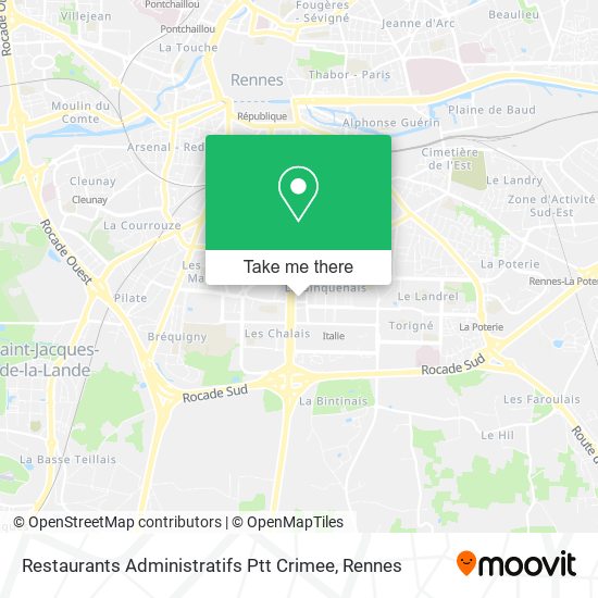 Restaurants Administratifs Ptt Crimee map