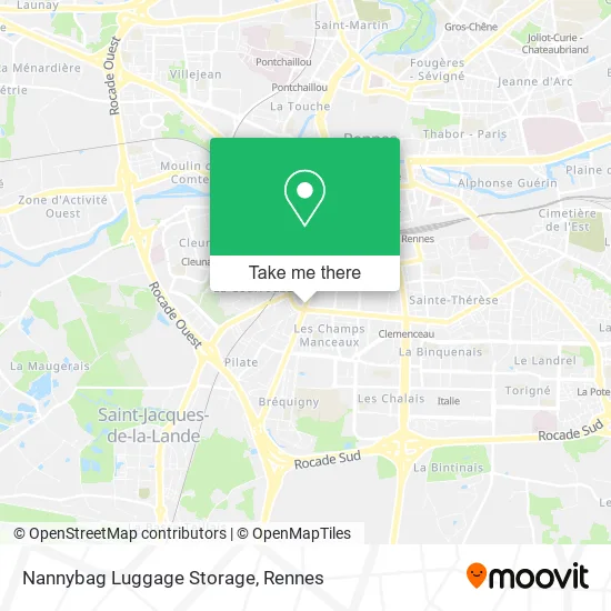 Nannybag Luggage Storage map