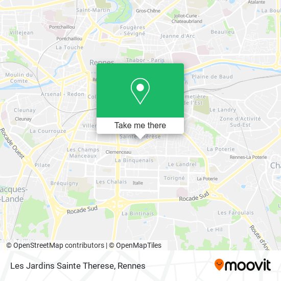 Les Jardins Sainte Therese map