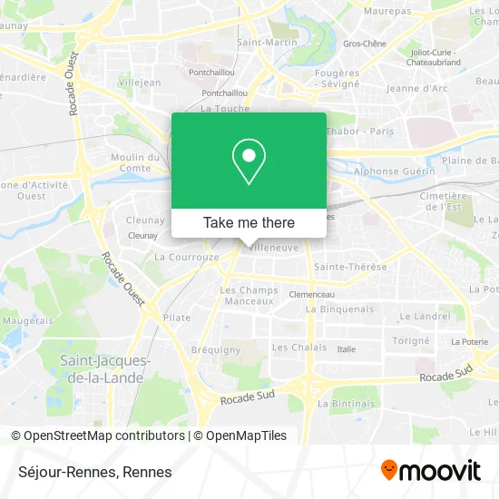 Séjour-Rennes map