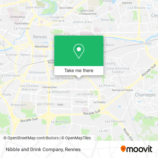 Nibble and Drink Company map