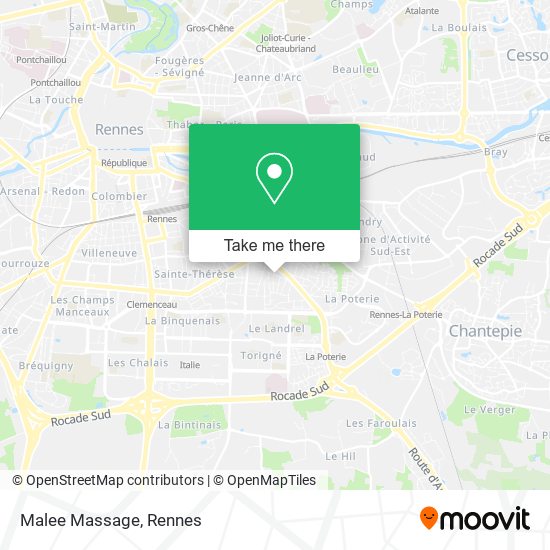 Malee Massage map