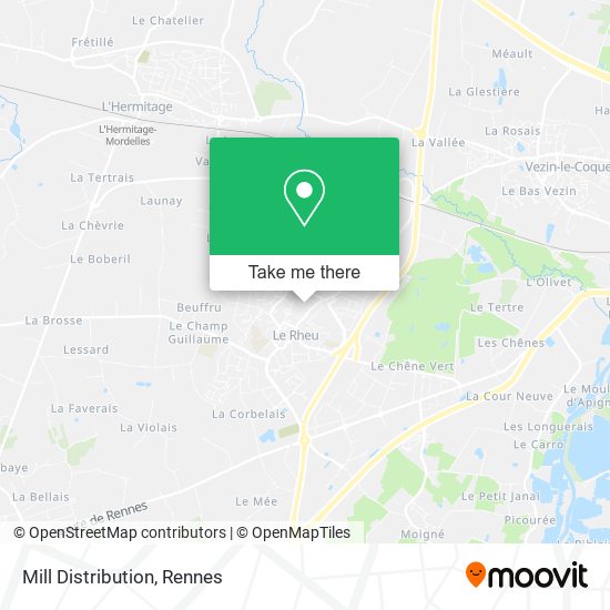 Mill Distribution map