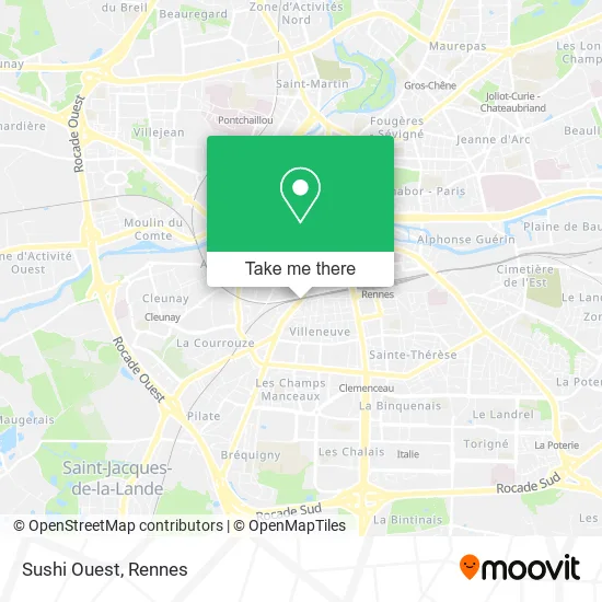 Sushi Ouest map