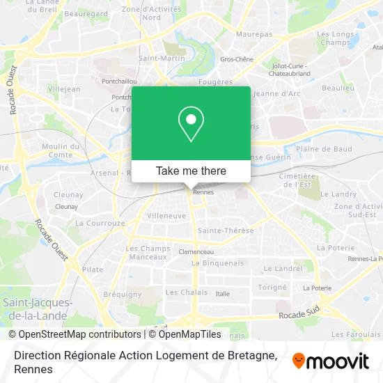 Direction Régionale Action Logement de Bretagne map