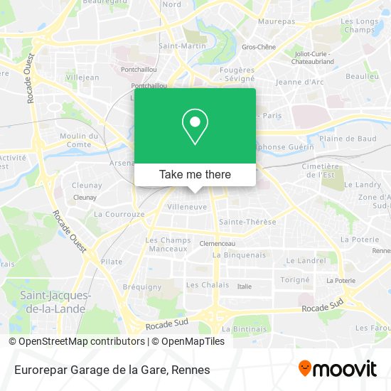 Eurorepar Garage de la Gare map