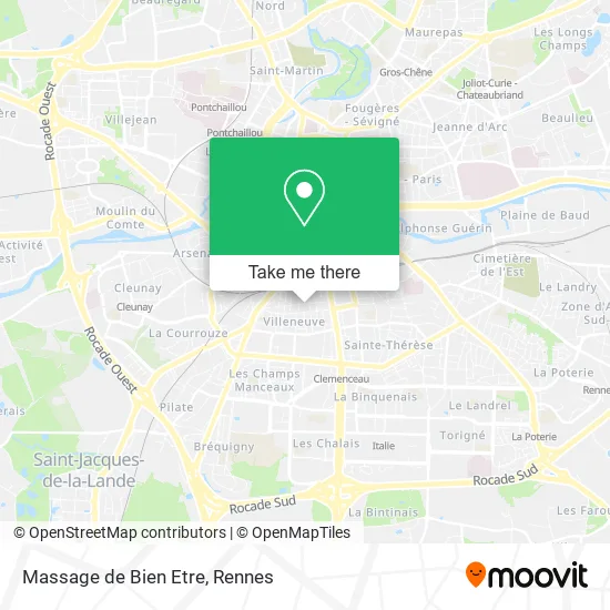 Massage de Bien Etre map