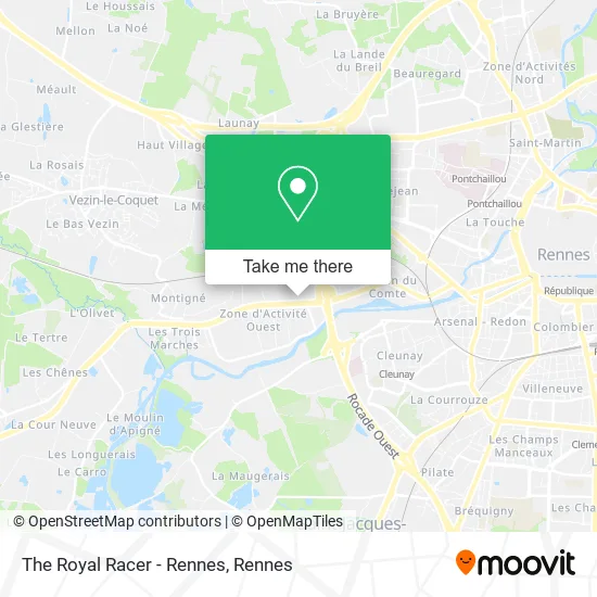 The Royal Racer - Rennes map