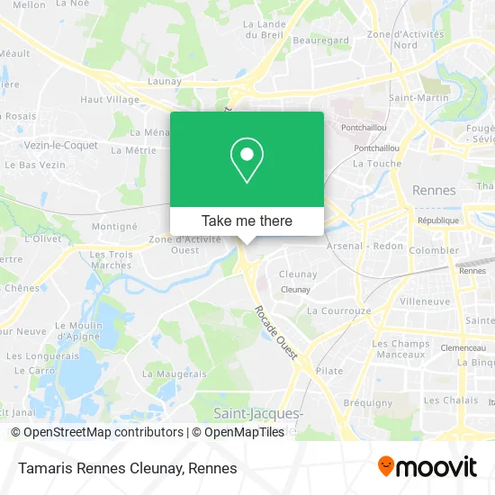 Tamaris Rennes Cleunay map