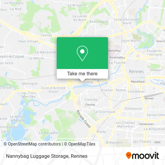 Nannybag Luggage Storage map
