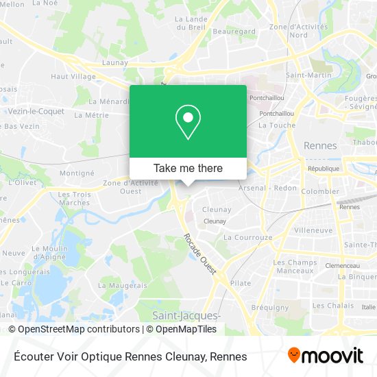 Écouter Voir Optique Rennes Cleunay map
