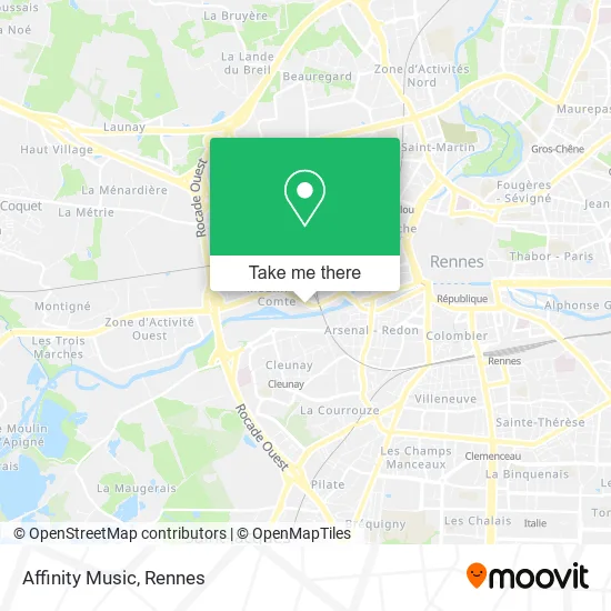 Affinity Music map