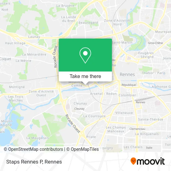 Staps Rennes P map