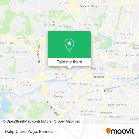 Dalip Claire Yoga map