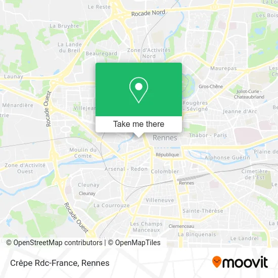 Crêpe Rdc-France map