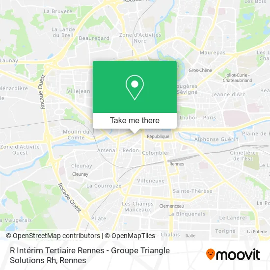 R Intérim Tertiaire Rennes - Groupe Triangle Solutions Rh map