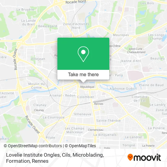 Lovelie Institute Ongles, Cils, Microblading, Formation map