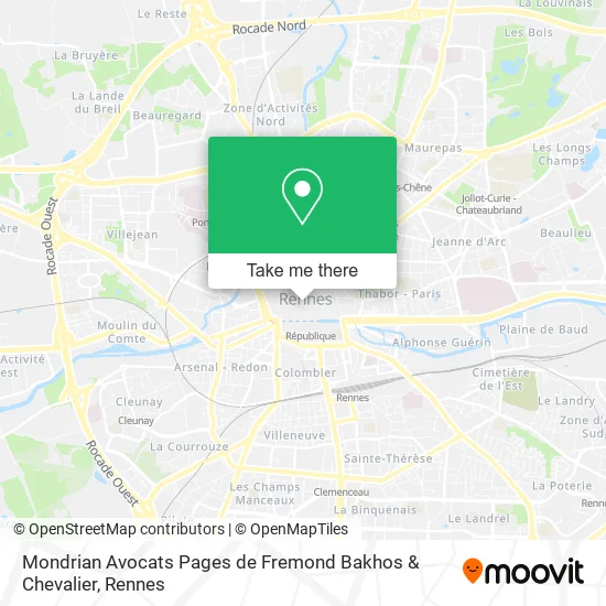 Mondrian Avocats Pages de Fremond Bakhos & Chevalier map