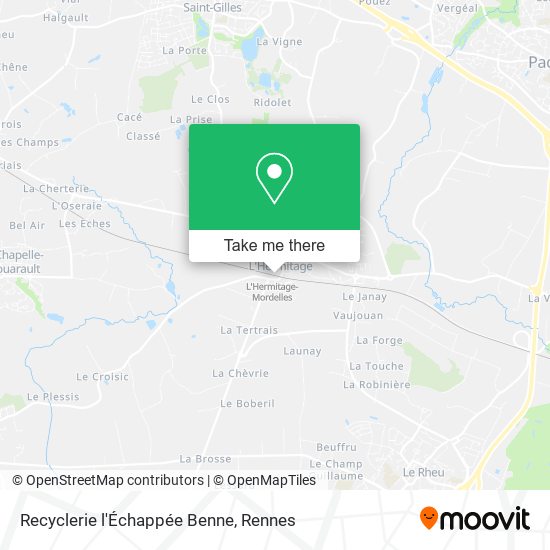 Mapa Recyclerie l'Échappée Benne