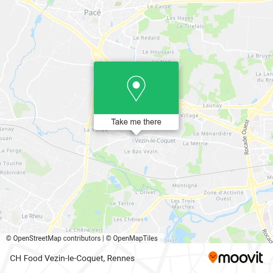 CH Food Vezin-le-Coquet map