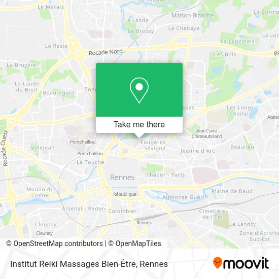 Institut Reiki Massages Bien-Être map