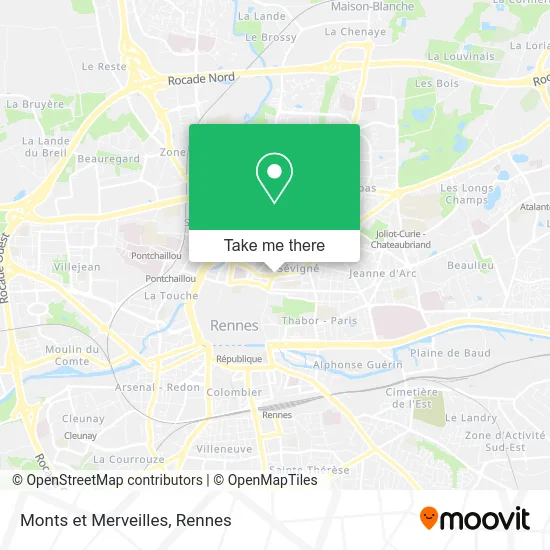 Monts et Merveilles map