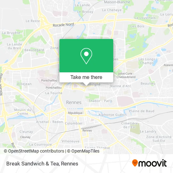 Break Sandwich & Tea map