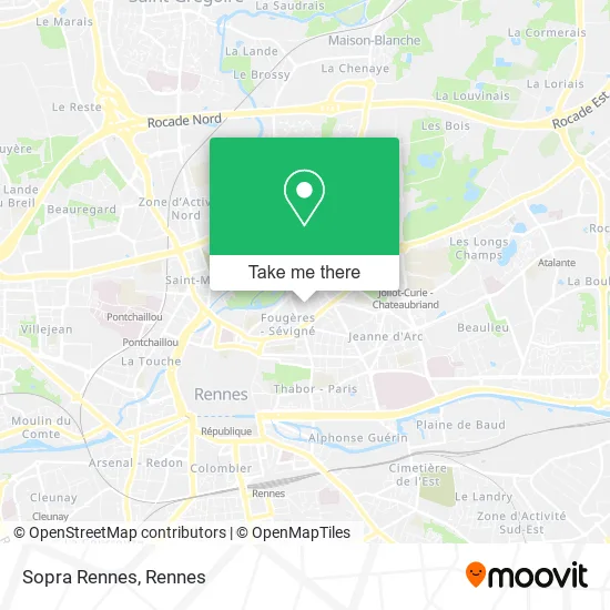 Sopra Rennes map