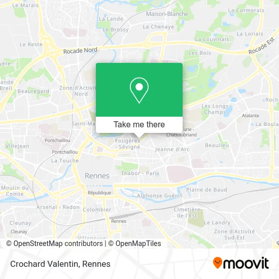 Crochard Valentin map