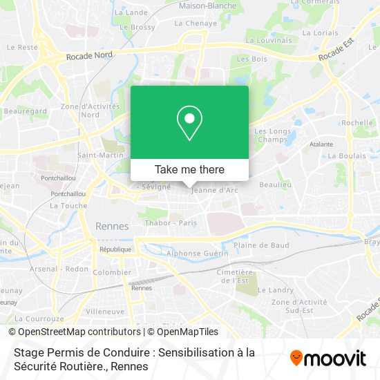 Stage Permis de Conduire : Sensibilisation à la Sécurité Routière. map