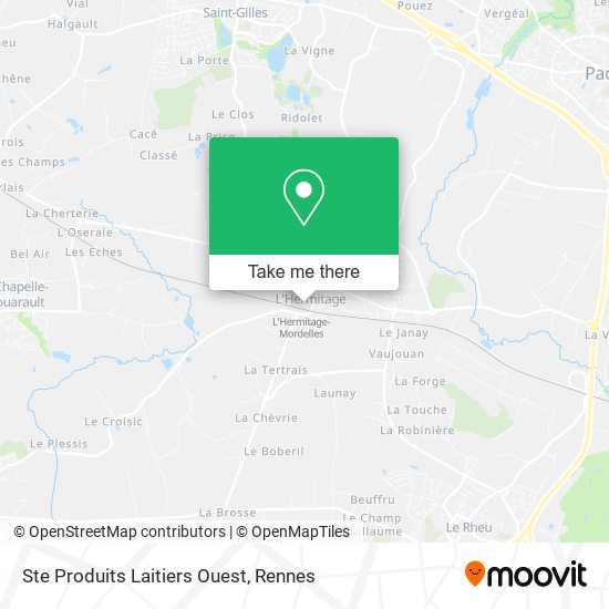 Ste Produits Laitiers Ouest map