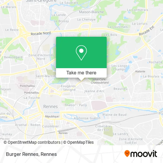 Burger Rennes map