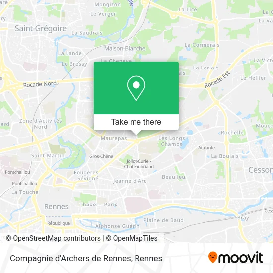 Compagnie d'Archers de Rennes map