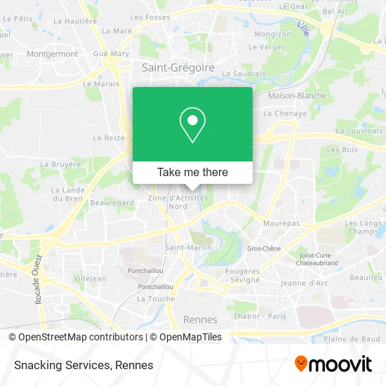 Snacking Services map