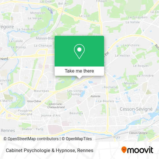 Cabinet Psychologie & Hypnose map