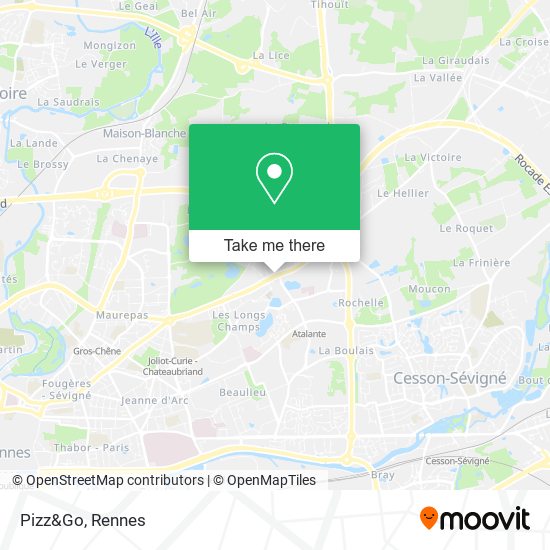 Pizz&Go map