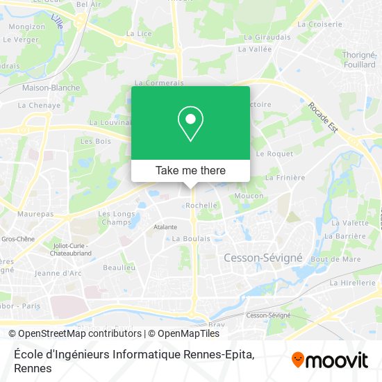 Mapa École d'Ingénieurs Informatique Rennes-Epita