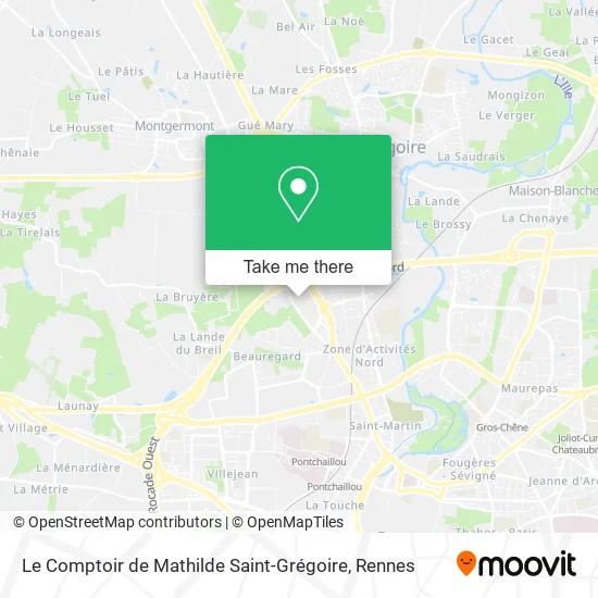 Le Comptoir de Mathilde Saint-Grégoire map