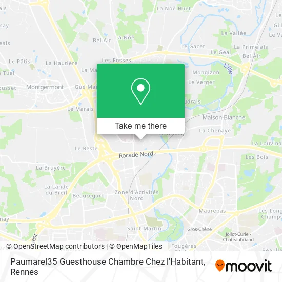 Paumarel35 Guesthouse Chambre Chez l'Habitant map