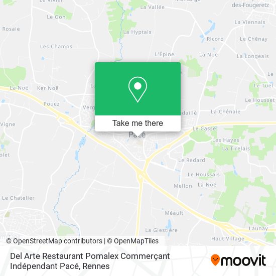 Del Arte Restaurant Pomalex Commerçant Indépendant Pacé map