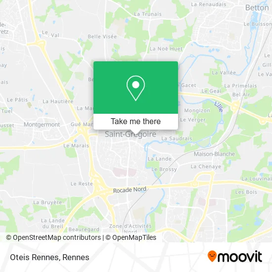 Oteis Rennes map