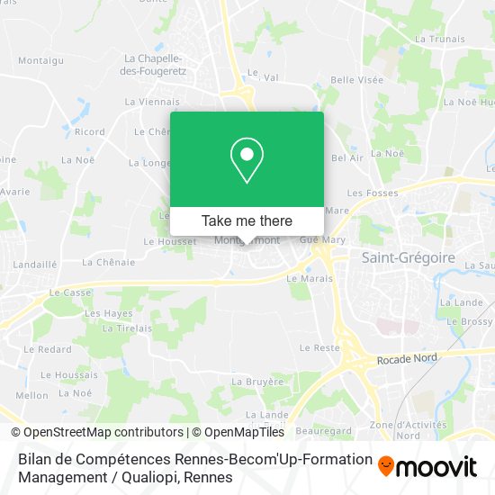 Bilan de Compétences Rennes-Becom'Up-Formation Management / Qualiopi map
