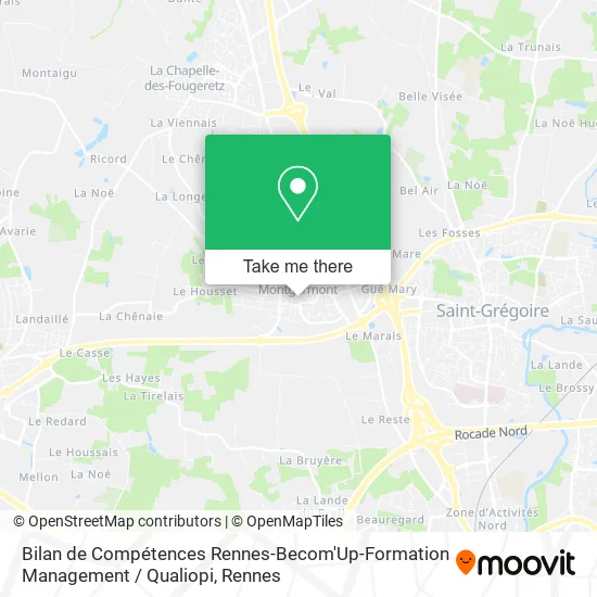 Bilan de Compétences Rennes-Becom'Up-Formation Management / Qualiopi map