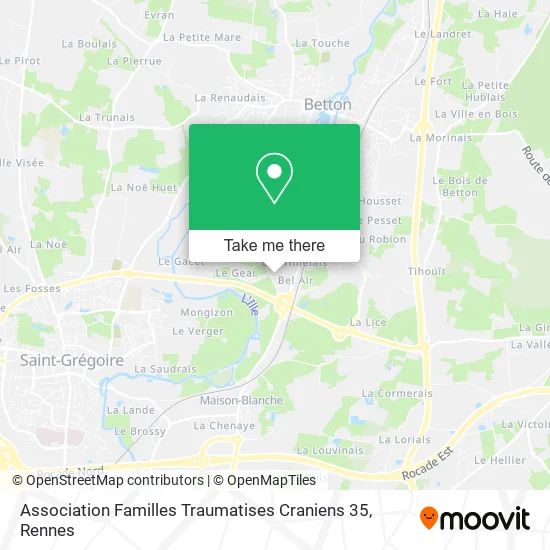 Association Familles Traumatises Craniens 35 map