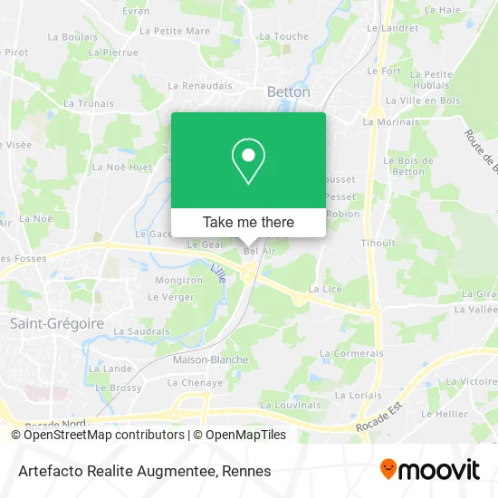 Artefacto Realite Augmentee map