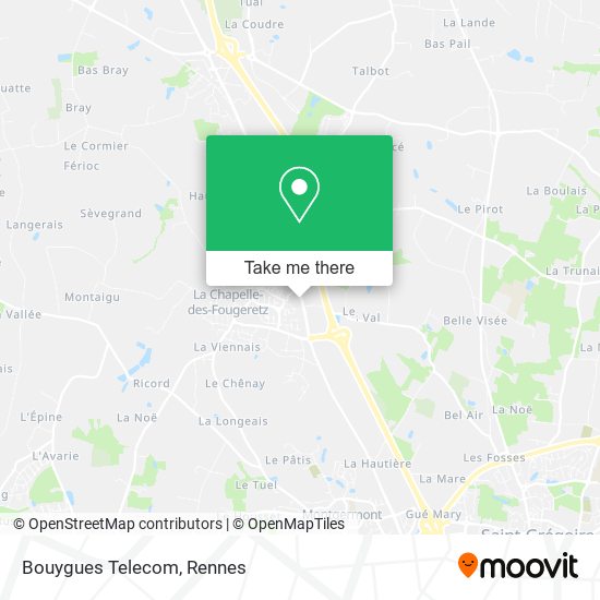 Mapa Bouygues Telecom