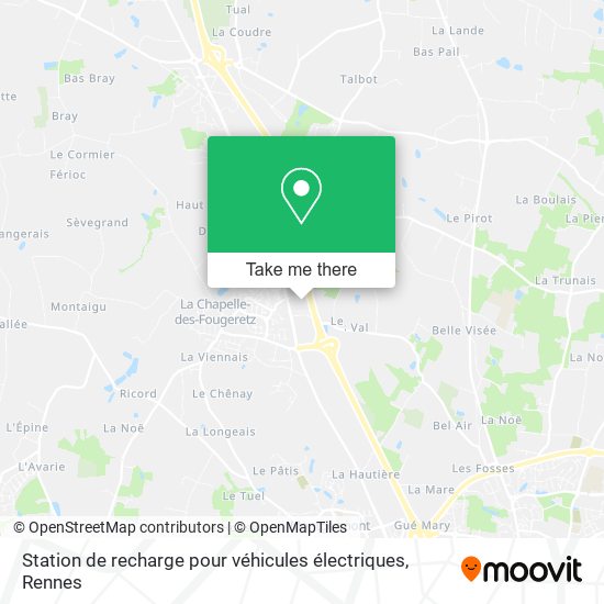 Mapa Station de recharge pour véhicules électriques