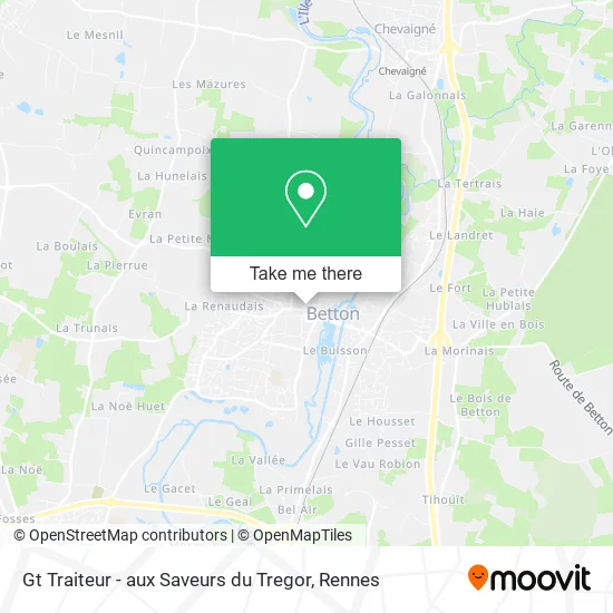 Gt Traiteur - aux Saveurs du Tregor map