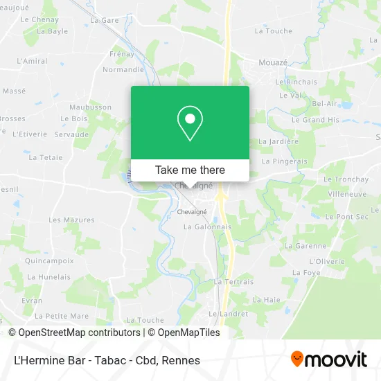 L'Hermine Bar - Tabac - Cbd map